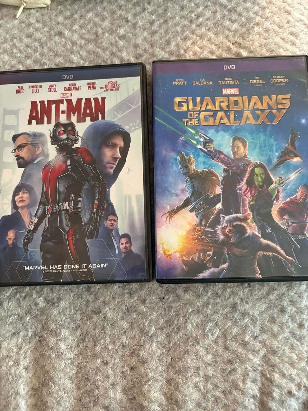 Marvel Studios Ant-Man And Guardians Of The Galaxy DVD Lot